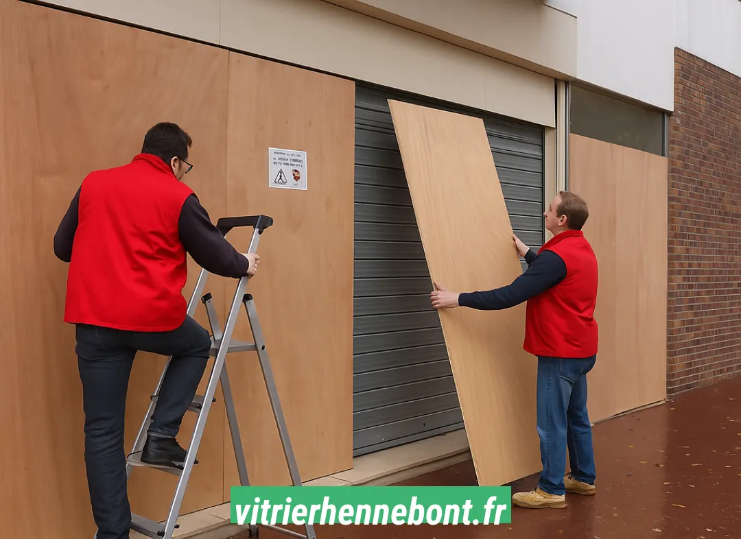 Mise en sécurité fermeture provisoire Hennebont