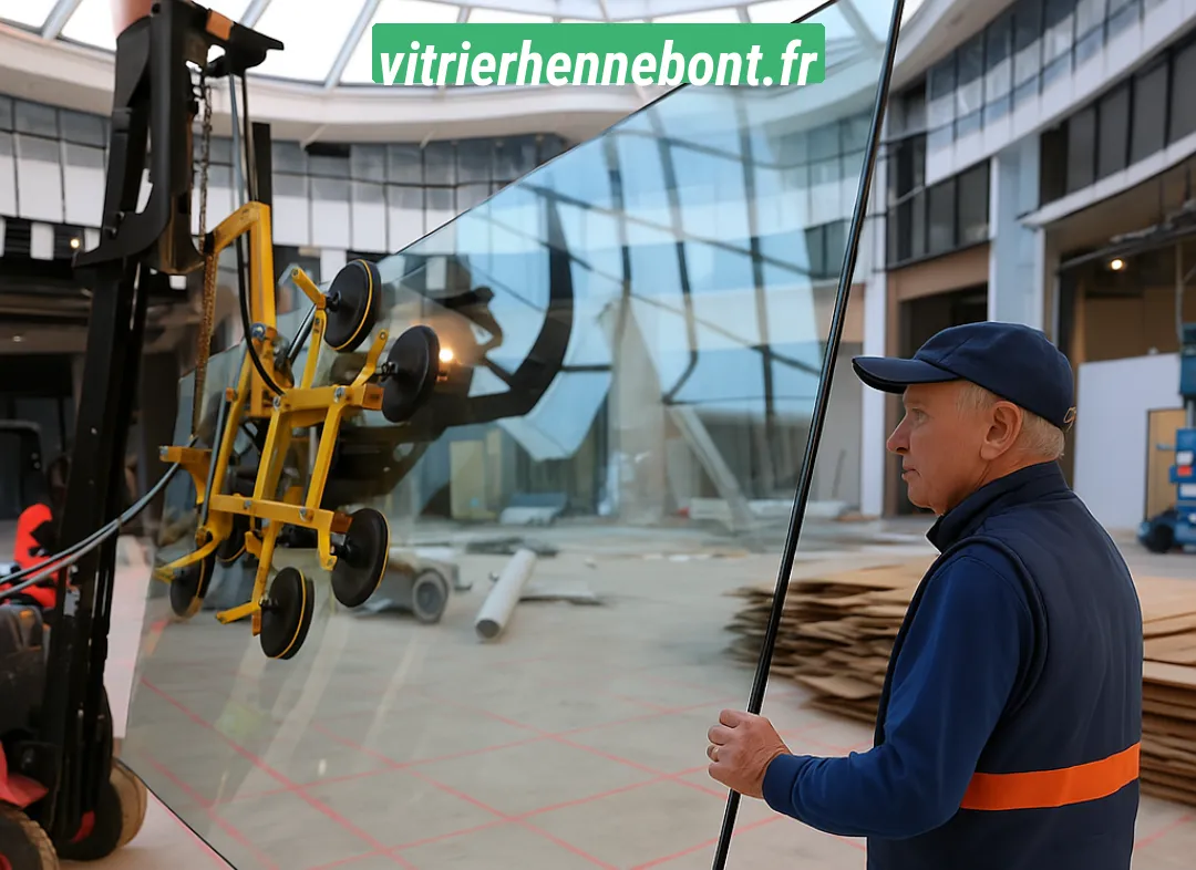 Remplacement de vitrine magasin Hennebont
